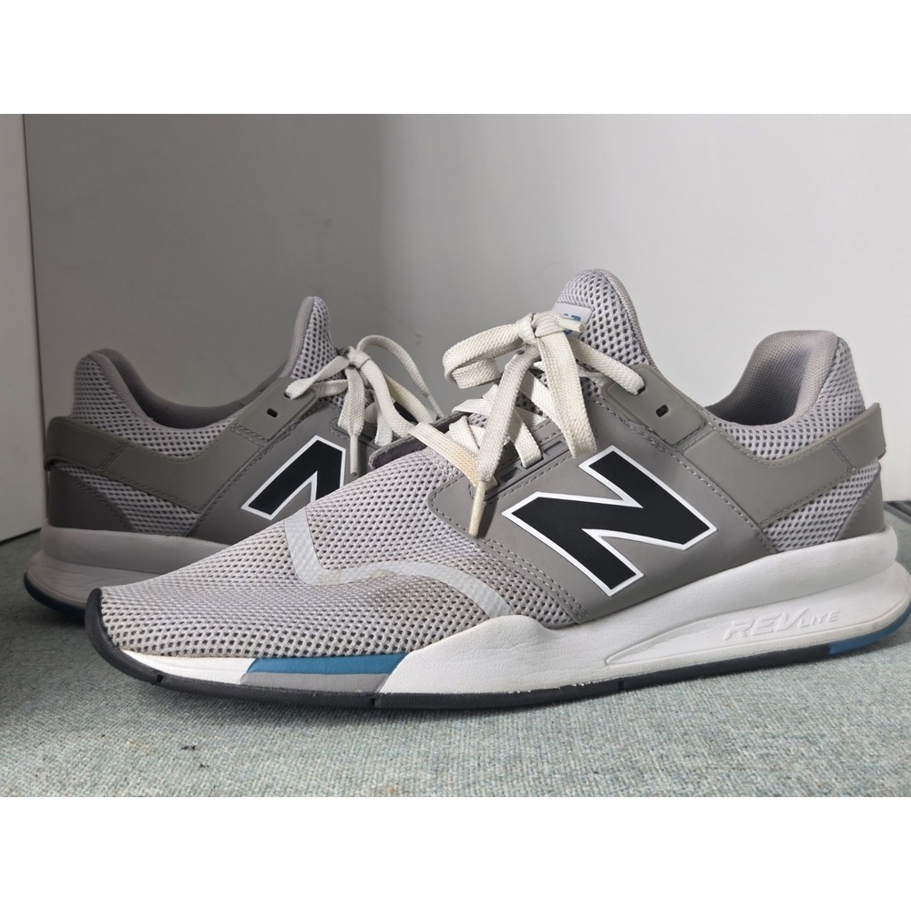 New Balance 247 Rain Cloud Black Running Shoes Sneakers Men's Sz 13 MS247FC